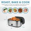 imageAROMA 22Qt Roaster Oven with self basting lid stainless steelRoaster Oven