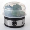 imageAROMA Double Food Steamer Basket and Electric Rice Steamer with EasyRead Water Level and Timer5Quart Capacity