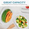 imageAROMA Double Food Steamer Basket and Electric Rice Steamer with EasyRead Water Level and Timer8Quart Capacity