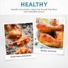 imageAROMA Glass Air Fryer and Countertop Convection Oven with Powerful 360Crispy Technology 3 Quart White