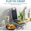 imageAROMA Swap ampamp Flip Waffle Maker with Removable Plates 3in1 Panini Press Mini Donut Maker and Waffle IronBlue