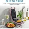 imageAROMA Swap ampamp Flip Waffle Maker with Removable Plates 3in1 Panini Press Mini Donut Maker and Waffle IronPink