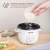 imageAroma Housewares 4Cup Rice Cookers ARC302NGBL and ARC302NG Bundle Blue and WhiteBlue