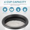 imageAroma Housewares 4Cups Cooked  1Qt Rice ampamp Grain Cooker ARC302NG WhiteMilk Tea
