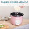 imageAroma Housewares 4Cups Cooked  1Qt Rice ampamp Grain Cooker ARC302NG WhitePink