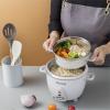 imageAroma Housewares 6Cup Cooked yield   12Qt Select Stainless PotStyle Rice Cooker ampamp Food Steamer OneTouch Operation WhiteRice Cooker