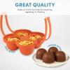 imageAroma Housewares AAC001 Egg Bite Mold 4 small cups Orange