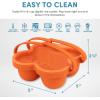 imageAroma Housewares AAC001 Egg Bite Mold 4 small cups Orange