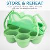 imageAroma Housewares AAC002 Egg Bite Mold 7 small cups Green