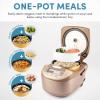 imageAroma Housewares ARC6106 Aroma Professional 6 Cups Uncooked Rice Slow Cooker Food Steamer MultiCooker ChampagneClassic