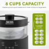 imageAroma Housewares ARC6106 Aroma Professional 6 Cups Uncooked Rice Slow Cooker Food Steamer MultiCooker ChampagneGlass Pot