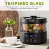 imageAroma Housewares ARC6106 Aroma Professional 6 Cups Uncooked Rice Slow Cooker Food Steamer MultiCooker ChampagneGlass Pot