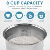 imageAroma Housewares ARC6106 Aroma Professional 6 Cups Uncooked Rice Slow Cooker Food Steamer MultiCooker ChampagneStainless Steel Pot
