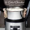 imageAroma Housewares ARC6106 Aroma Professional 6 Cups Uncooked Rice Slow Cooker Food Steamer MultiCooker ChampagneStainless Steel Pot