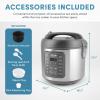 imageAroma Housewares ARC954SBD Cooker 4Cup Uncooked rice Black10 Cup Uncooked  20 Cup Cooked