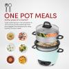 imageAroma Housewares Aroma 6cup cooked 15 Qt One Touch Rice Cooker White ARC363NG 6 cup cooked 3 cup uncook 15 QtBlue