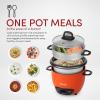 imageAroma Housewares Aroma 6cup cooked 15 Qt One Touch Rice Cooker White ARC363NG 6 cup cooked 3 cup uncook 15 QtRed