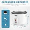 imageAroma Housewares Aroma 6cup cooked 15 Qt One Touch Rice Cooker White ARC363NG 6 cup cooked 3 cup uncook 15 QtRice Cooker