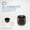 imageAroma Housewares Professional 12Cups Cooked  3Qt 360 Induction Rice Cooker ampamp Multicooker ARC7606B Black 12 CupBLACK