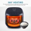 imageAroma Housewares Professional 12Cups Cooked  3Qt 360 Induction Rice Cooker ampamp Multicooker ARC7606B Black 12 CupGRAY
