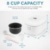 imageAroma Housewares Professional 8Cups Cooked  2Qt 360 Induction Rice Cooker ampamp Multicooker ARC7604 WhiteWhite