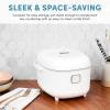 imageAroma Housewares Professional 8Cups Cooked  2Qt 360 Induction Rice Cooker ampamp Multicooker ARC7604 WhiteWhite
