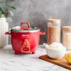imageAroma Housewares Select Stainless Rice Cooker ampamp Warmer with Uncoated Inner Pot 6Cupcooked 12Qt ARC753SGR Red12Qt  Red