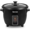 imageAroma Housewares 15Qt Rice ampamp Grain Cooker ARC363NGBBlack6Cup Cooked  3Cup UncookedBlack