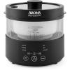 imageAroma Housewares ARC6106 Aroma Professional 6 Cups Uncooked Rice Slow Cooker Food Steamer MultiCooker ChampagneGlass Pot