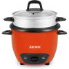 imageAroma Housewares Aroma 6cup cooked 15 Qt One Touch Rice Cooker White ARC363NG 6 cup cooked 3 cup uncook 15 QtRed