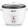 imageAroma Housewares Aroma 6cup cooked 15 Qt One Touch Rice Cooker White ARC363NG 6 cup cooked 3 cup uncook 15 QtRice Cooker