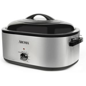 imageAROMA 22Qt Roaster Oven with self basting lid stainless steelRoaster Oven