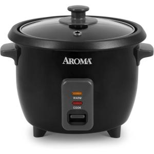 imageAroma Housewares 15Qt Rice ampamp Grain Cooker ARC363NGBBlack6Cup Cooked  3Cup UncookedBlack