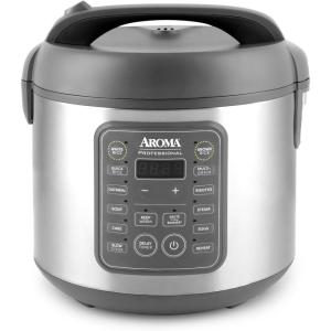 imageAroma Housewares ARC954SBD Cooker 4Cup Uncooked rice Black10 Cup Uncooked  20 Cup Cooked