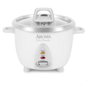 imageAroma Housewares Select Stainless Rice Cooker ampamp Warmer with Uncoated Inner Pot 14Cupcooked  3Qt ARC757SG6Cupcooked  13Qt