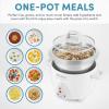 imageAroma 14Cup and 6Cup Stainless Rice Cookers Bundle with Uncoated Pots ARC757SG and ARC753SG
