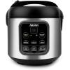 imageAroma Housewares ARC994SB Rice ampamp Grain Cooker Slow Cook Steam Oatmeal Risotto 8cup cooked4cup uncooked2Qt Stainless Steel ampamp Aroma 6cup 15 Qt One Touch Rice Cooker White 15 Qt