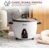 imageAroma Housewares Commercial Rice Cooker and Food Steamer Bundle ARC1033E  ARC360NGP30Cup