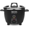 imageAroma Housewares NutriWare 14Cup Cooked Digital Rice Cooker and Food Steamer White ampamp Select Stainless Rice Cooker ampamp Warmer with Inner Pot 3Cupuncooked6Cupcooked 12Qt ARC753SGB Black