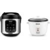 imageAroma Housewares ARC994SB Rice ampamp Grain Cooker Slow Cook Steam Oatmeal Risotto 8cup cooked4cup uncooked2Qt Stainless Steel ampamp Aroma 6cup 15 Qt One Touch Rice Cooker White 15 Qt