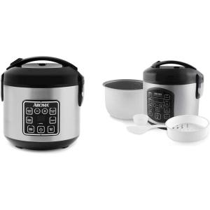 imageAROMA Digital Rice Cooker 4Cup Uncooked  8Cup Cooked Steamer Grain Cooker ampamp ARC954SBD Rice Cooker 4Cup Uncooked 25 Quart Professional Version4 Cup Uncooked  8 Cup Cooked