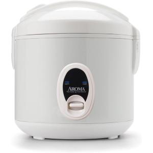 imageAroma Housewares 8Cup Cooked 4Cup UNCOOKED Cool Touch Rice Cooker ampamp Food Steamer ARC614BP