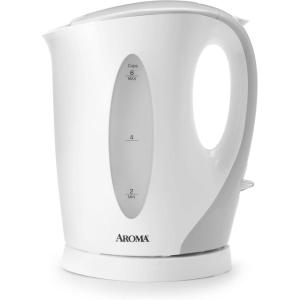 imageAroma Housewares with EasyPour Handle and DripFree Spout in White and Grey Water Kettle 15Liter