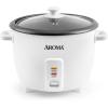 imageAROMA Rice Cooker 8Cup 16Cup ARC368NG ampamp Aroma 6cup 15 Qt One Touch Rice Cooker ARC363NGRice Cooker  Rice Cooker  White