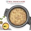 imageAroma Housewares 60Cup Cooked 30Cup UNCOOKED Commercial Rice Cooker Stainless Steel Exterior ARC1130S ampamp ARC360NGP 20Cup PotStyle Rice Cooker ampamp Food Steamer White
