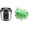 imageAROMA 20Cup Digital Rice Cooker and Egg Bite Mold Bundle  MultiGrain Cooker for Rice Grains and Egg Bites  Includes Rice Cooker ARC5200SB and Silicone Egg Bite Mold AAC002