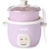 imageAROMA CoreCoat Rice Cooker with PopUp Food Steaming Basket 4 Cups Cooked 2 Cups UncookedLilac