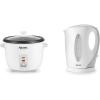 imageAroma Housewares Aroma 6cup cooked 15 Qt One Touch Rice Cooker White ARC363NG 6 cup cooked 3 cup uncook 15 Qt ampamp with EasyPour Handle and DripFree Spout in White and Grey Water Kettle