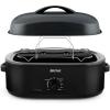 imageAroma 18Quart Electric Roaster Oven Black with HighDomed Lid  1 Roaster Oven Brand in the US  Fits up to 24 lb turkey