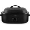 imageAroma 18Quart Electric Roaster Oven Black with HighDomed Lid  1 Roaster Oven Brand in the US  Fits up to 24 lb turkey